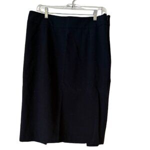 New York & Company Black Pencil Skirt - 2 Front Slits - 8